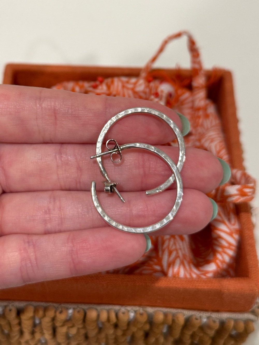 James Avery Hammered Hoop Earrings - Medium